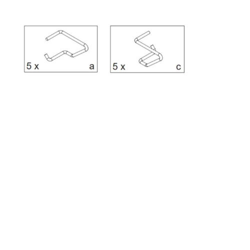 tiSsi® Auflagewinkel-Set Ovalsprossen für Laufgitter