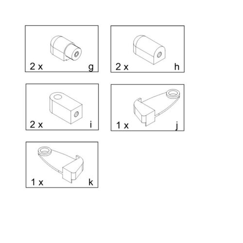 tiSsi® Kunststoffbeschlagset SEIDEN-BEIGE für Beistellbetten